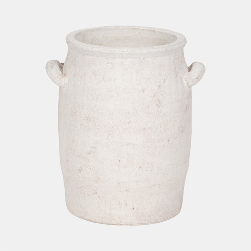 sagebrook home 8" Traditional Handle Vase Rough Finish White Wishlist Create New