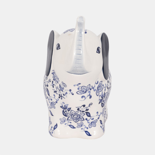Sagebrook Home 8" Trunk Up Chinoiserie Elephant Blue/white Wishlist Create New