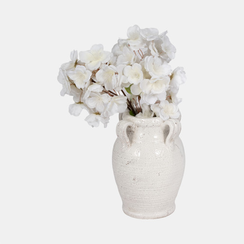 Sagebrook Home 8" Vase With Handles White Crackle Wishlist Create New