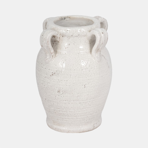 sagebrook home 8" Vase With Handles White Crackle Wishlist Create New