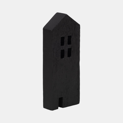 Sagebrook Home 8" Wood House Decor Black Wishlist Create New