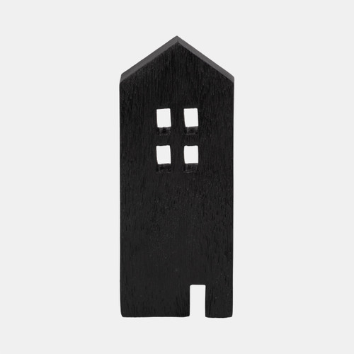 Sagebrook Home 8" Wood House Decor Black Wishlist Create New