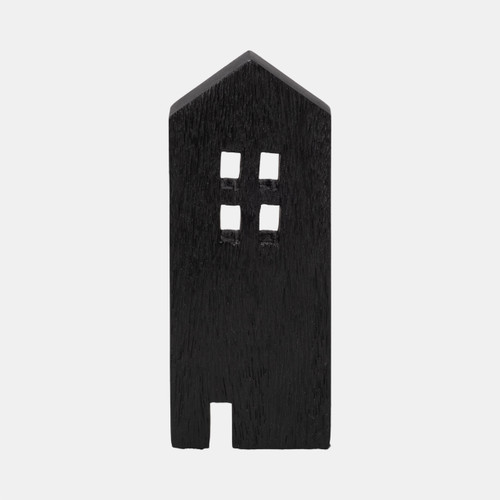 sagebrook home 8" Wood House Decor Black Wishlist Create New