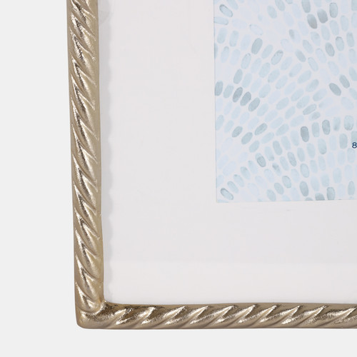 Sagebrook Home 8x10" Matted Photo Frame Rope Border Gold Wishlist Create New