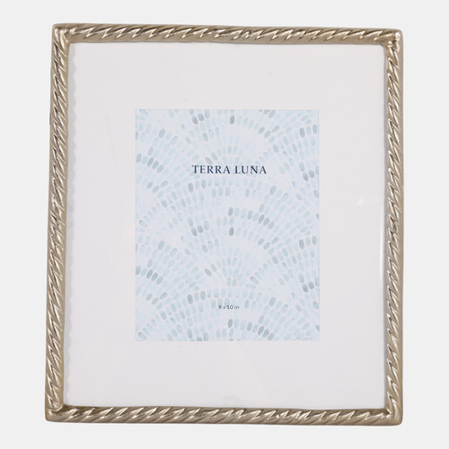 sagebrook home 8x10" Matted Photo Frame Rope Border Gold Wishlist Create New