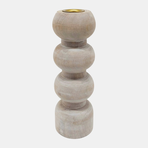 sagebrook home 8x3" Bubble Taper Holder Whitewash Wishlist Create New