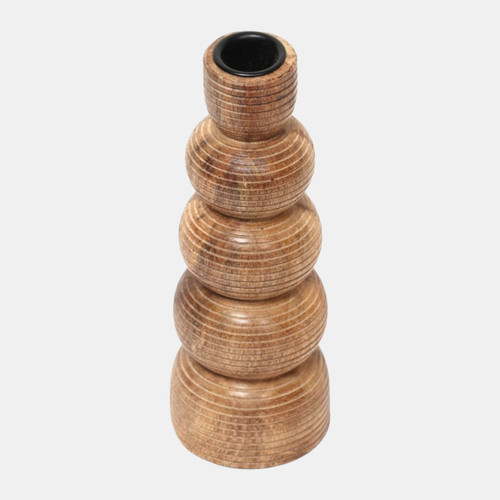 Sagebrook Home 8x3" Ribbed Taper Holder Natural Wishlist Create New