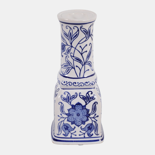 Sagebrook Home 8x4" Chinoiserie Taper Holder Blue/white Wishlist Create New