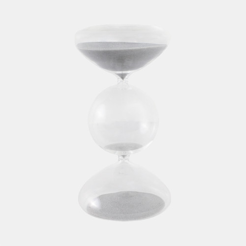 Sagebrook Home 8x4" Glass 30min Large Bubble Sandtimer Clear Wishlist Create New