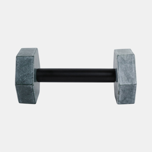 Sagebrook Home 8x4" Marble Dumbbell Green/black Wishlist Create New