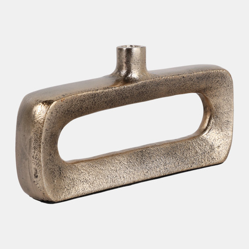 Sagebrook Home 8x4" Open Cut-out Short Bud Vase Antique Gold Wishlist Create New