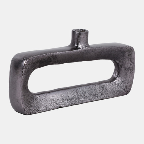 Sagebrook Home 8x4" Open Cut-out Short Bud Vase Antique Nickel Wishlist Create New