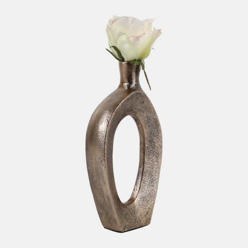 Sagebrook Home 8x4" Open Cut-out Tall Bud Vase Antique Gold Wishlist Create New