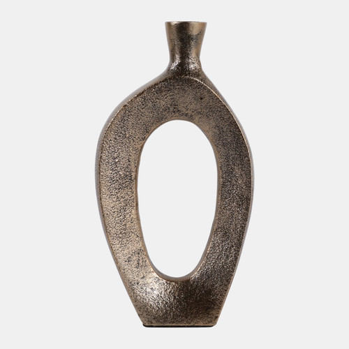 sagebrook home 8x4" Open Cut-out Tall Bud Vase Antique Gold Wishlist Create New