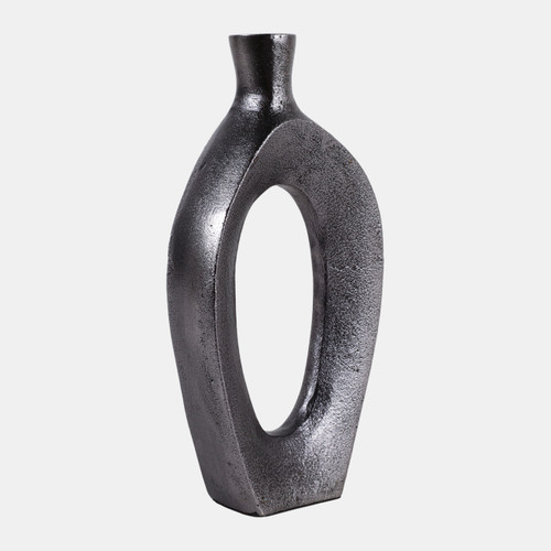 Sagebrook Home 8x4" Open Cut-out Tall Bud Vase Antique Nickel Wishlist Create New