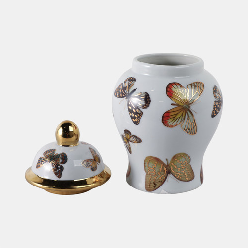 Sagebrook Home 8x5" Butterflies Temple Jar Multi Wishlist Create New