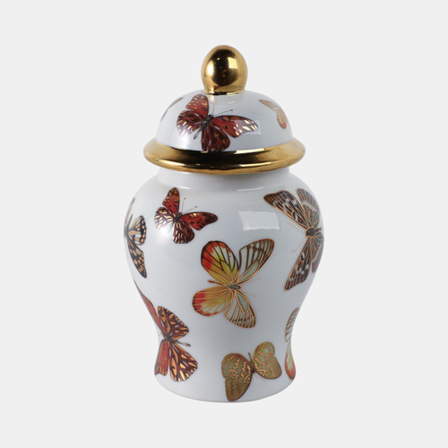 Sagebrook Home 8x5" Butterflies Temple Jar Multi Wishlist Create New