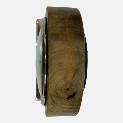 Sagebrook Home 8x6" Mango Wood Clock Natural/silver Wishlist Create New