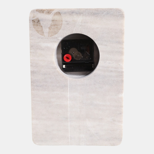 Sagebrook Home 8x6" Marble Clock With Brass Details Beige Wishlist Create New