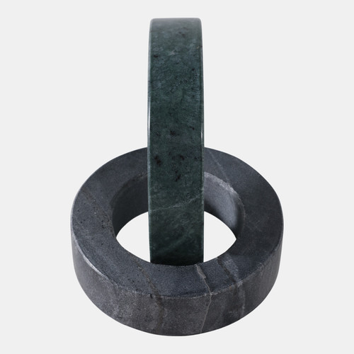 Sagebrook Home 8x6" Marble Double Ring Green/ Black Wishlist Create New