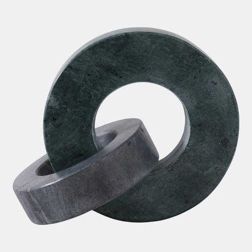 sagebrook home 8x6" Marble Double Ring Green/ Black Wishlist Create New
