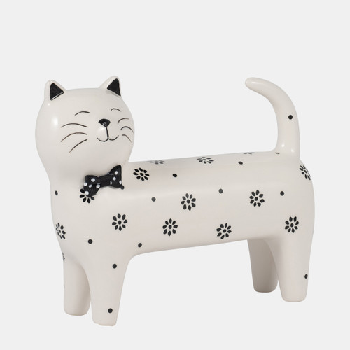 Sagebrook Home 8x7" Daisies Cat White Wishlist Create New