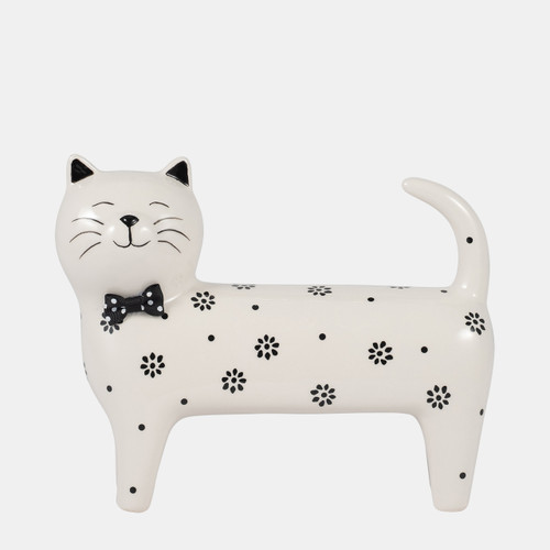 sagebrook home 8x7" Daisies Cat White Wishlist Create New