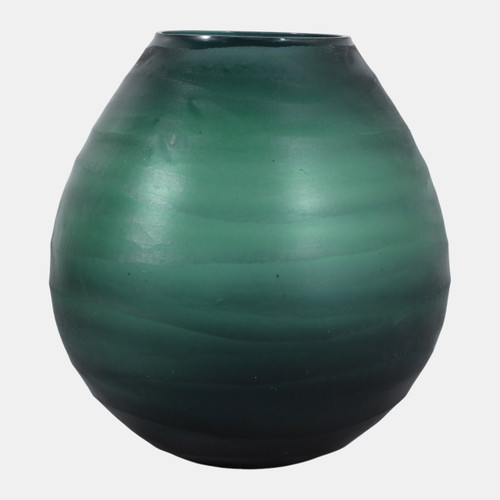 Sagebrook Home 8x7" Etched Glass Vase Blue Wishlist Create New