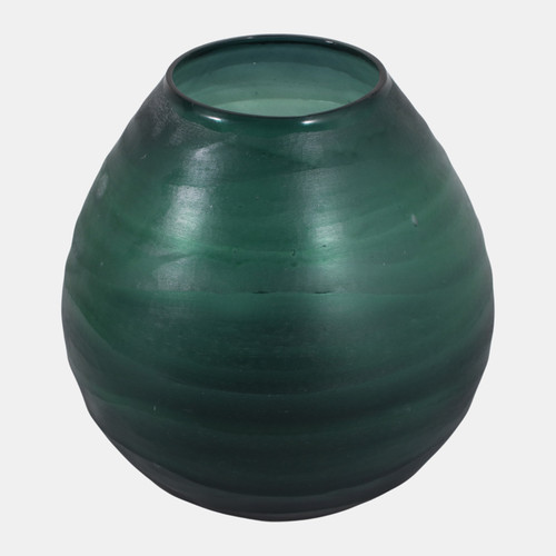 Sagebrook Home 8x7" Etched Glass Vase Blue Wishlist Create New