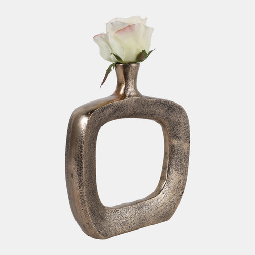 Sagebrook Home 8x7" Open Cut-out Bud Vase Antique Gold Wishlist Create New