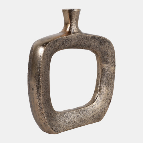 Sagebrook Home 8x7" Open Cut-out Bud Vase Antique Gold Wishlist Create New