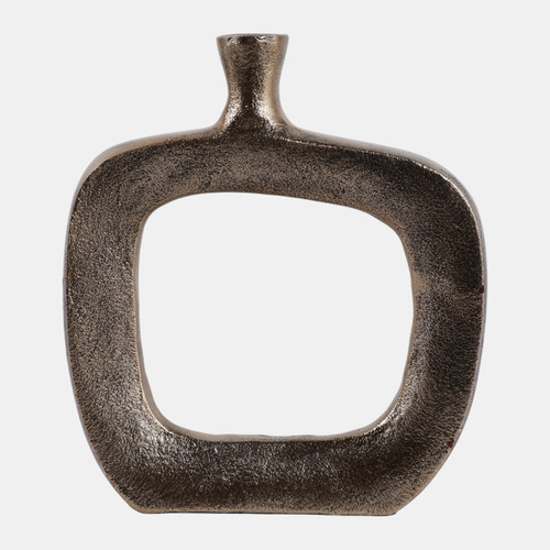 sagebrook home 8x7" Open Cut-out Bud Vase Antique Gold Wishlist Create New