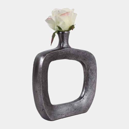 Sagebrook Home 8x7" Open Cut-out Bud Vase Antique Nickel Wishlist Create New