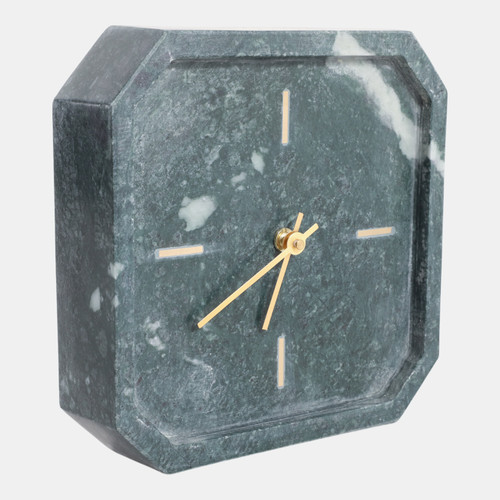 Sagebrook Home 8x8" Marble Octagon Clock Green/gold Wishlist Create New