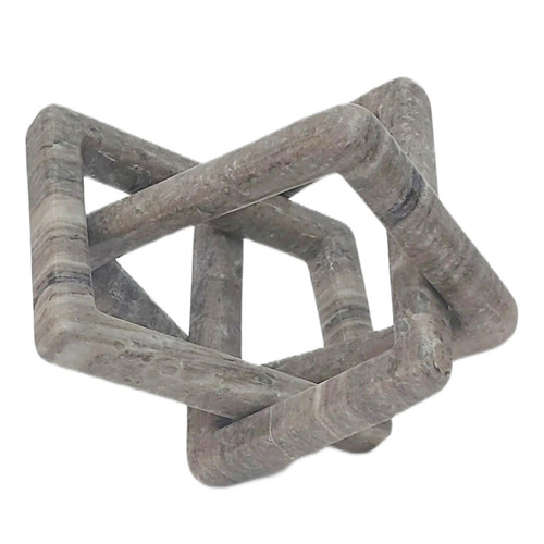 Sagebrook Home 8x8" Morchana Marble Geo Knot Beige Wishlist Create New