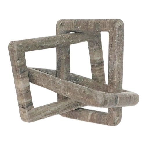 Sagebrook Home 8x8" Morchana Marble Geo Knot Beige Wishlist Create New