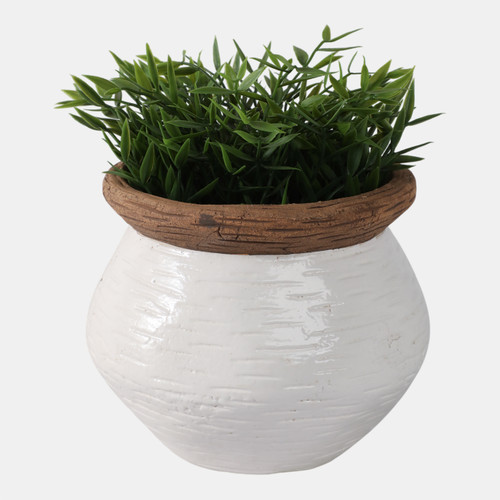 Sagebrook Home 8x8" Tapered Urn Planter White/tan Wishlist Create New