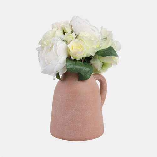 Sagebrook Home 8x8" Terracotta Vase With Handle Light Natural Wishlist Create New