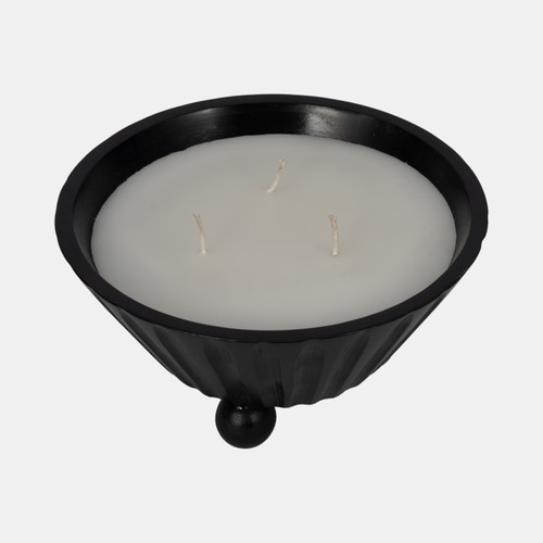 Sagebrook Home 9" 17oz Footed Bowl/scented Wax Black Wishlist Create New