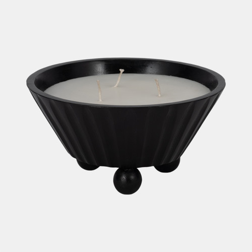 sagebrook home 9" 17oz Footed Bowl/scented Wax Black Wishlist Create New
