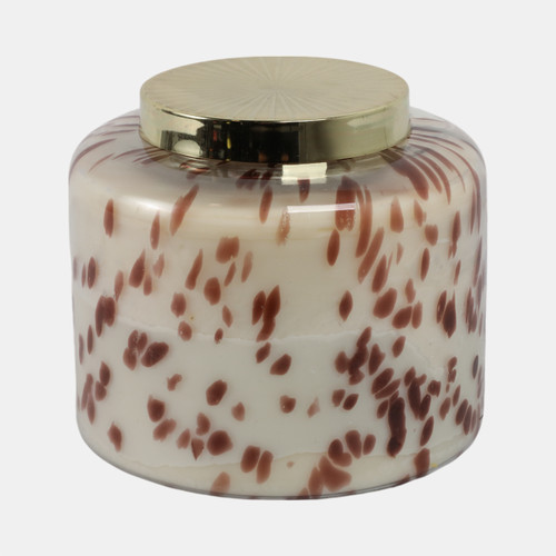 sagebrook home 9" 180 Oz Cinnamon Speckle Lidded Candle Brown/go Wishlist Create New
