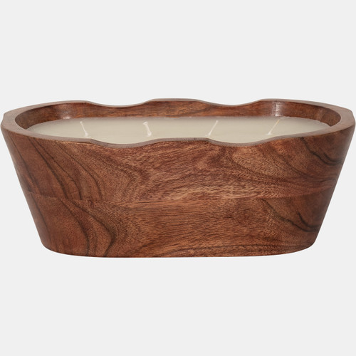 sagebrook home 9" 19 Oz Vanilla Oval Bowl Candle Natural Wishlist Create New