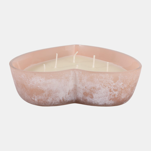 Sagebrook Home 9" 25 Oz Jasmine Heart Shaped Soda Glass Candle B Wishlist Create New