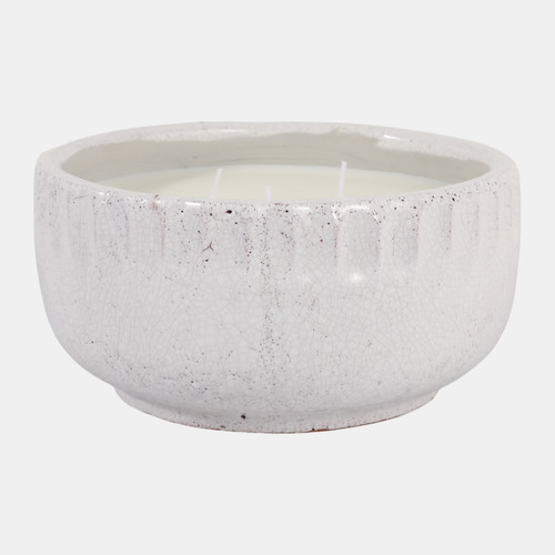 Sagebrook Home 9" 35 Oz Ginger Lemon Yuzu Candle White Crackle Wishlist Create New