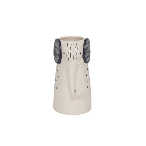 sagebrook home 9" Elephant With Vase Opening White/black Wishlist Create New