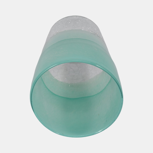 Sagebrook Home 9" Fluted Glass Vase Aqua Haze Wishlist Create New