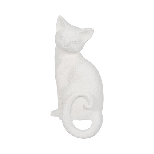 sagebrook home 9" Kitty With Hanging Tail White Wishlist Create New