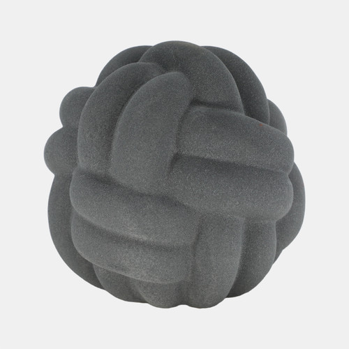 Sagebrook Home 9" Knot Orb Rough Texture Black Wishlist Create New