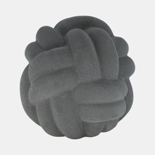 Sagebrook Home 9" Knot Orb Rough Texture Black Wishlist Create New