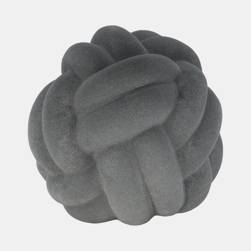 Sagebrook Home 9" Knot Orb Rough Texture Black Wishlist Create New